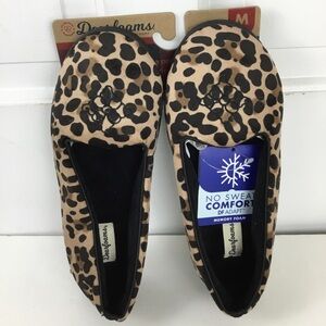 Dearfoam Cheetah Slippers Memory Foam Size M